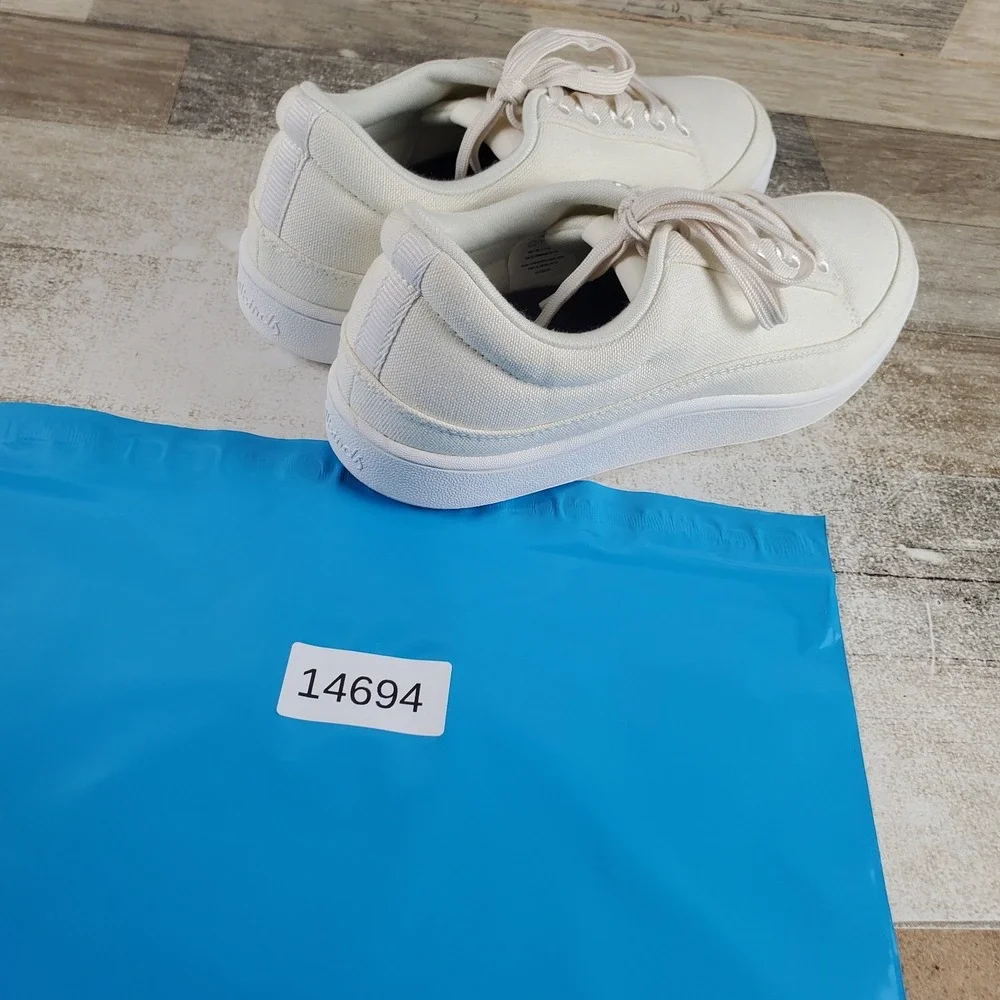 Allbirds Canvas Pacer Womens Shoes Sz 8 W Running Natural White Lace Up Sneaker